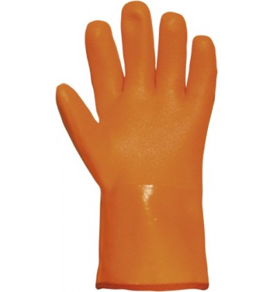Manusa impregnata cu PVC portocalie